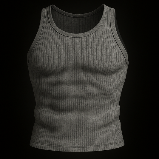 GRAY BASIC TANK TOP