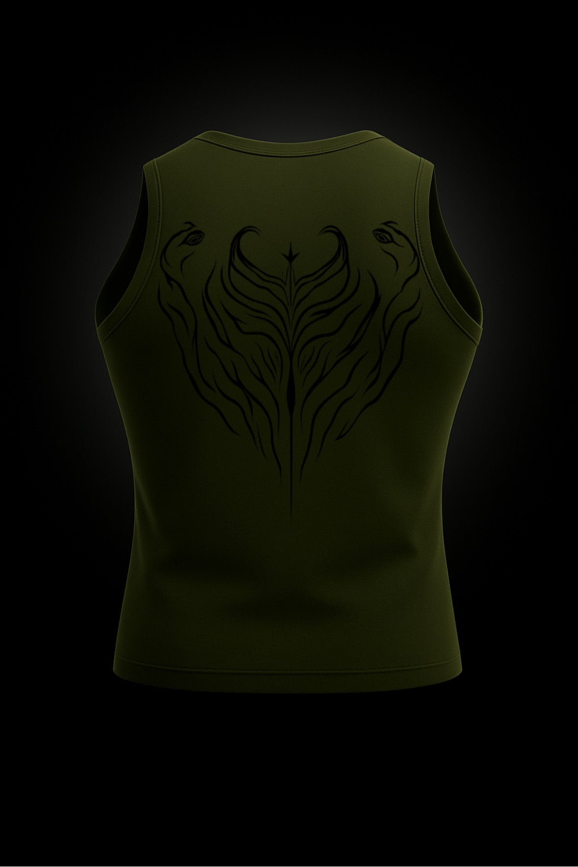 SLEEVELESS TOXIC GREEN COMPRESSION