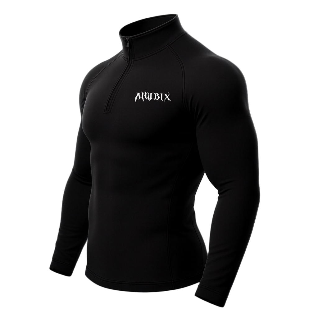 BASIC HALF ZIP UP LONG SLEEVE COMPRESSION