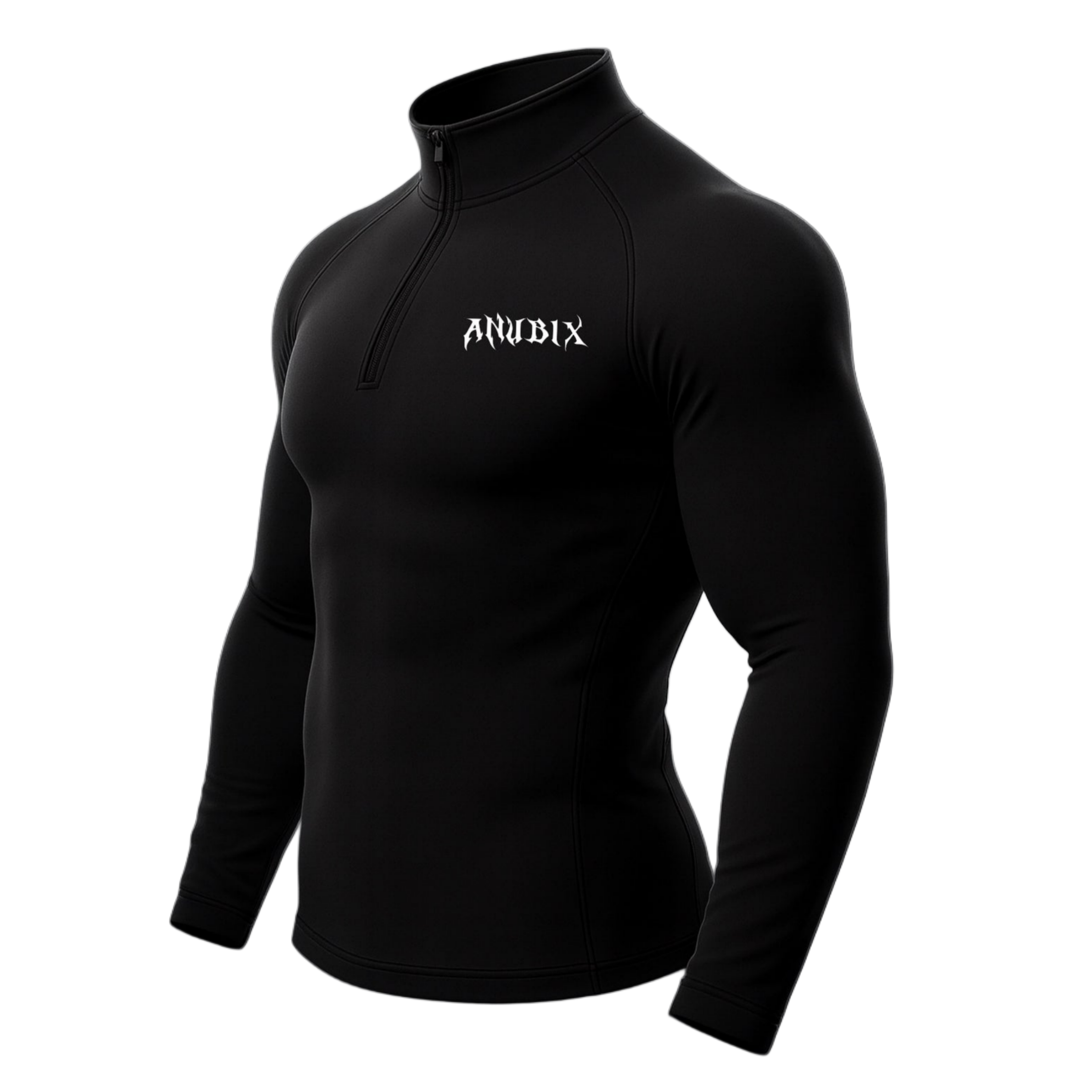BASIC HALF ZIP UP LONG SLEEVE COMPRESSION