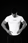 WHITE ANUBIX COMPRESSION shirt