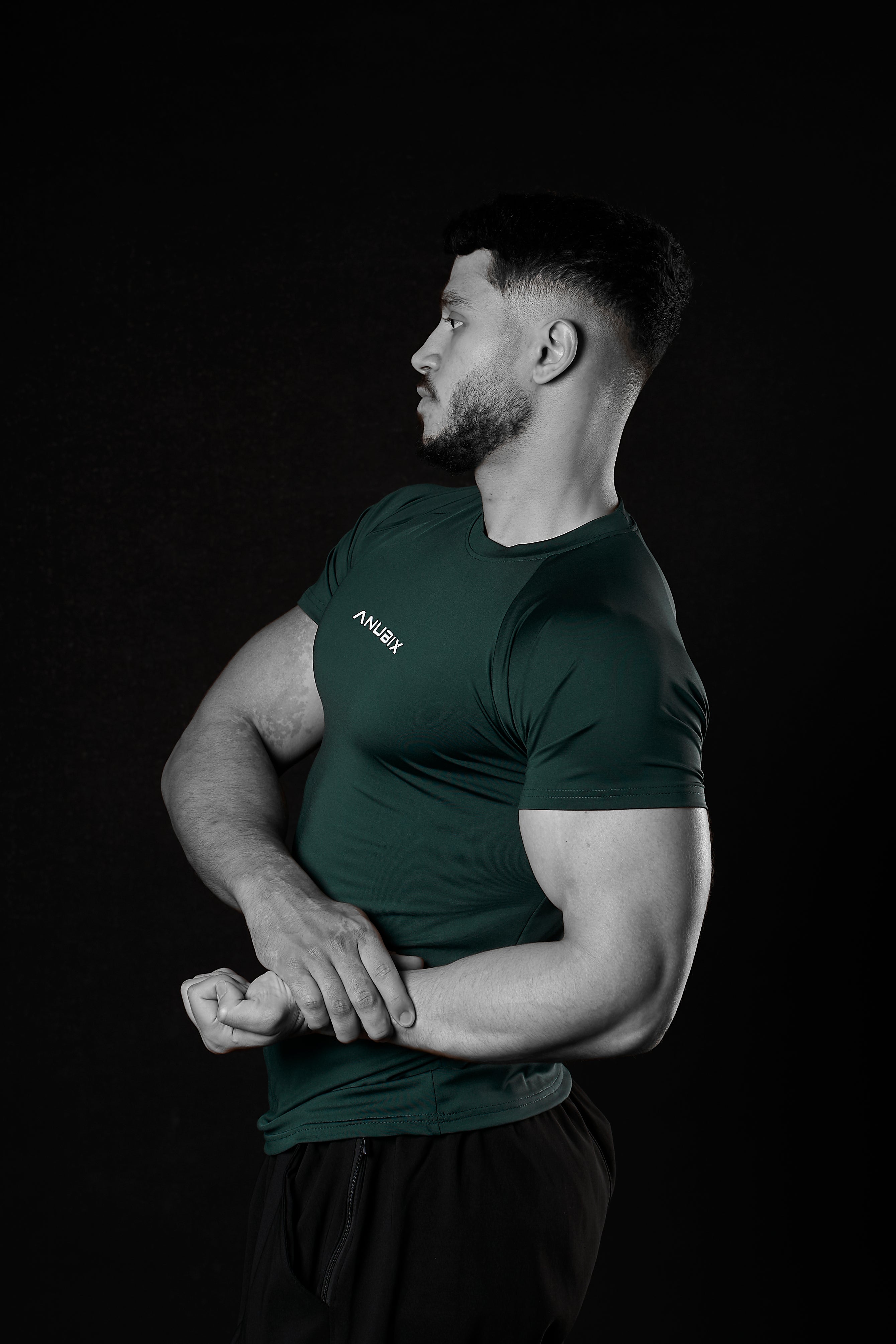 GREEN BASIC SHORT SLEEVE COMPRESSION