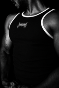 ADVANCED BLACK RINGER TANK TOP