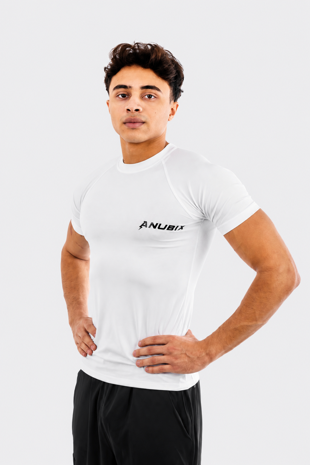 ANUBIX WHITE BASIC COTTON COMPRESSION