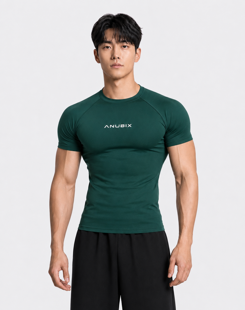 GREEN BASIC SHORT SLEEVE COMPRESSION