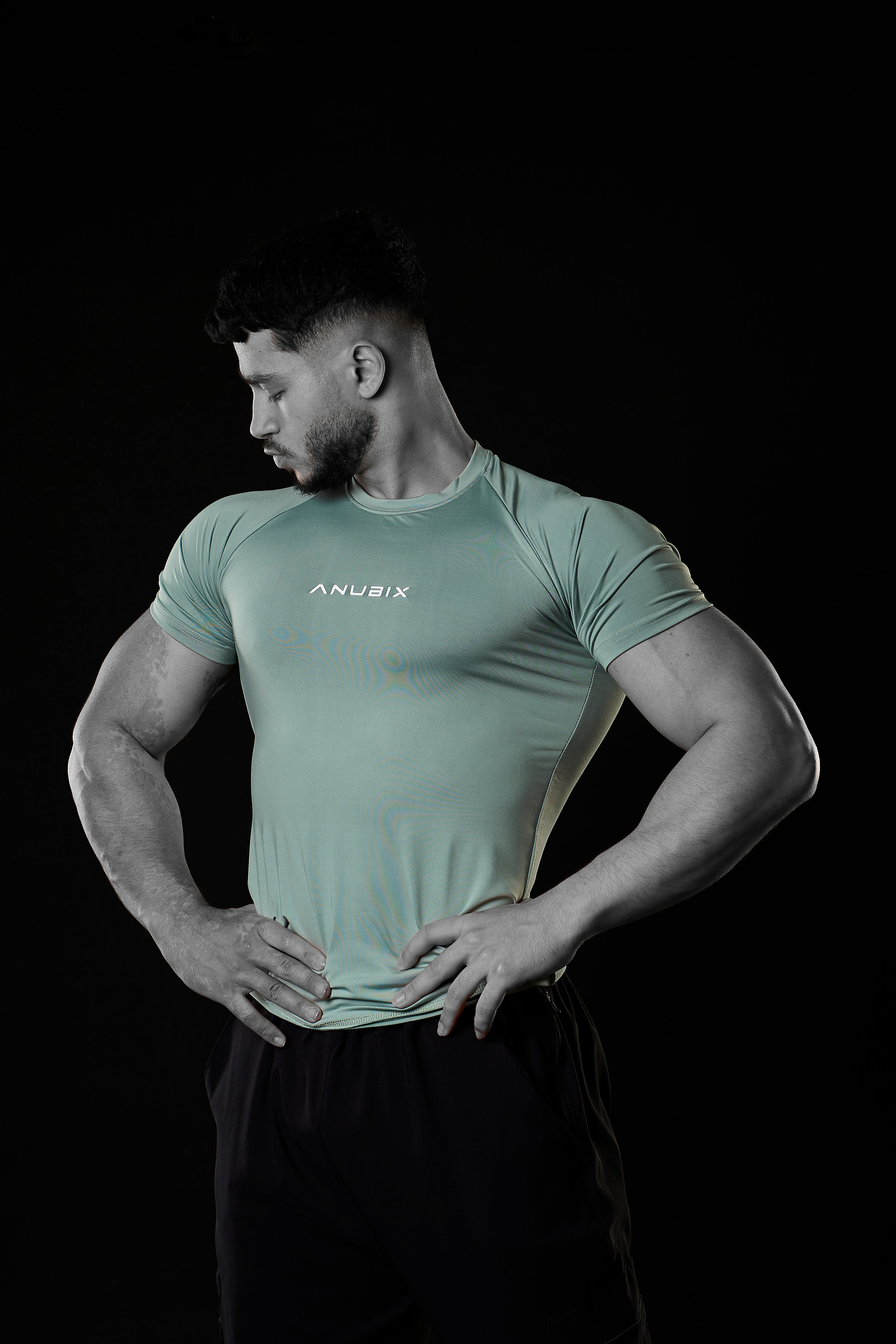 MINT GREEN BASIC SHORT SLEEVE COMPRESSION