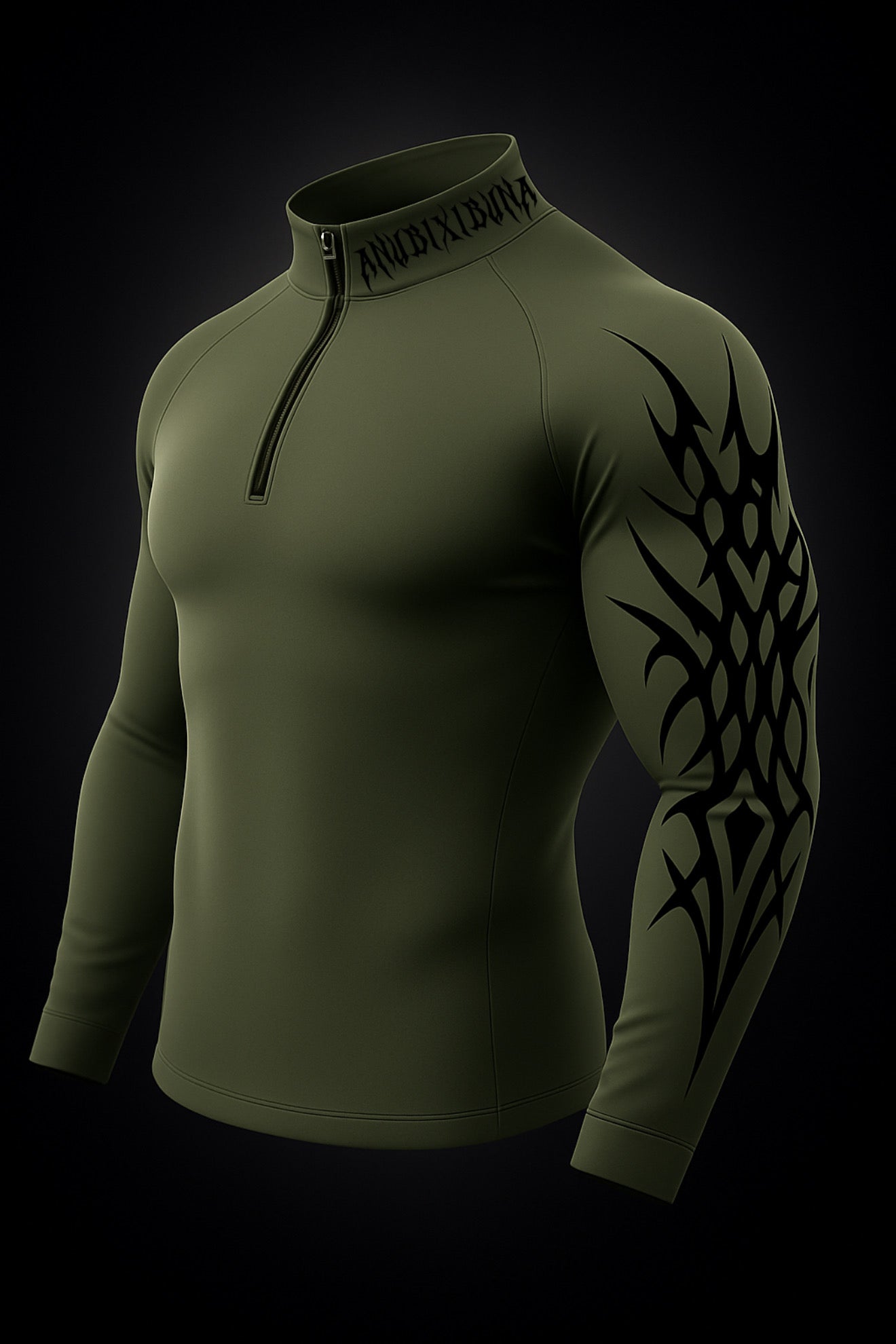 FROST Half Zip Up Long Sleeve Compression