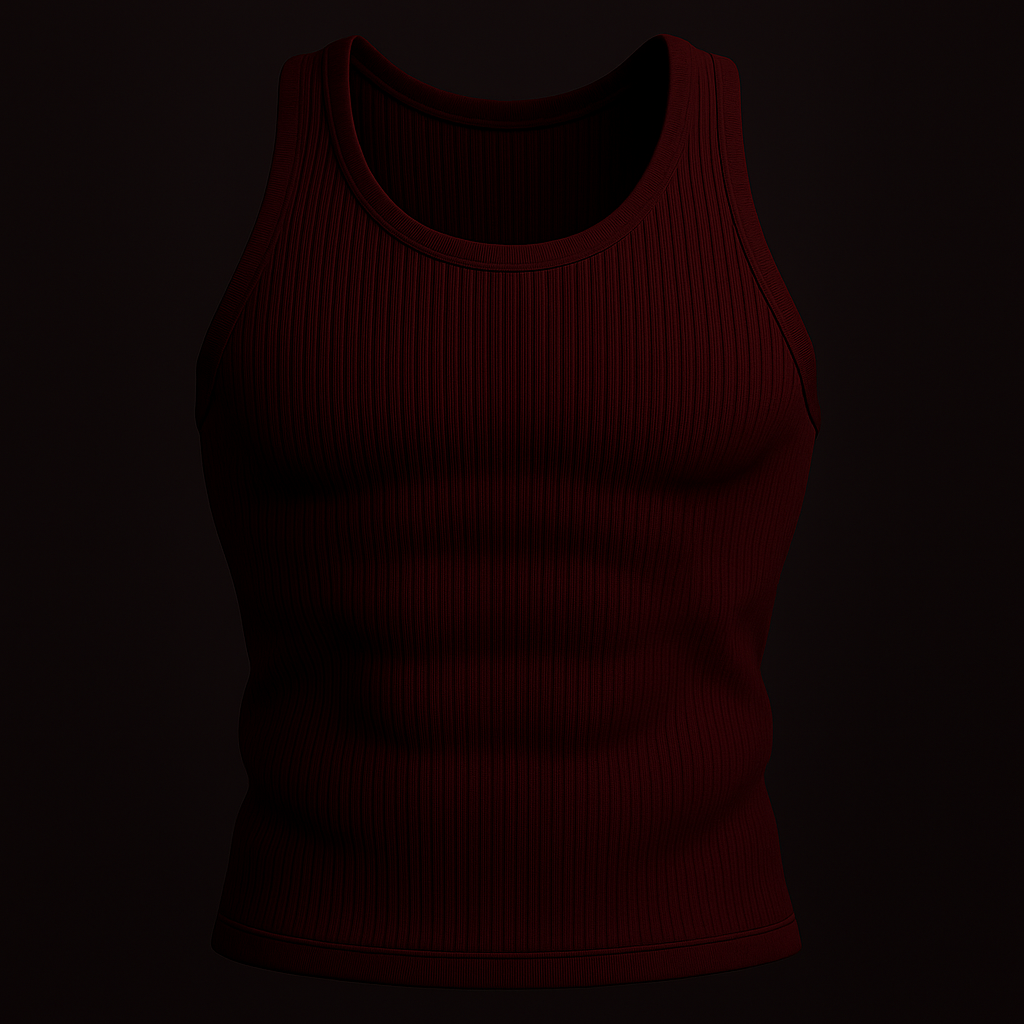 MAROON RED BASIC TANK TOP
