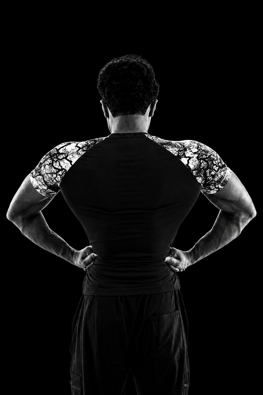 WHITE VEINS Compression Shirt
