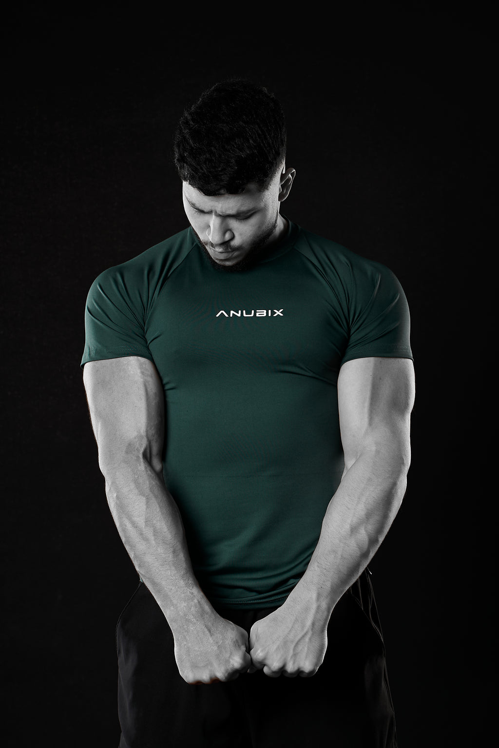 GREEN BASIC SHORT SLEEVE COMPRESSION
