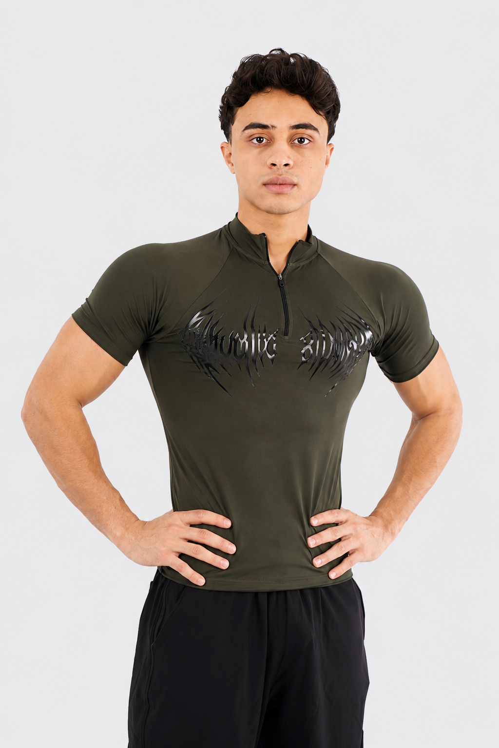 VORTEX HALF ZIP UP SHORT SLEEVE COMPRESSION