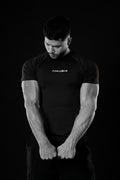 BLACK BASIC SHORT SLEEVE COMPRESSION