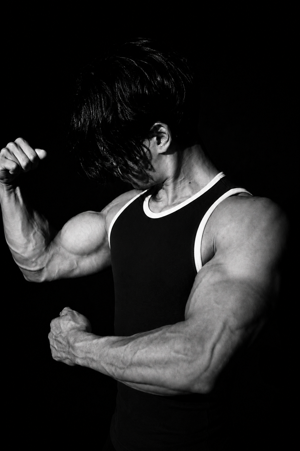 NORMAL BLACK RINGER TANK TOP