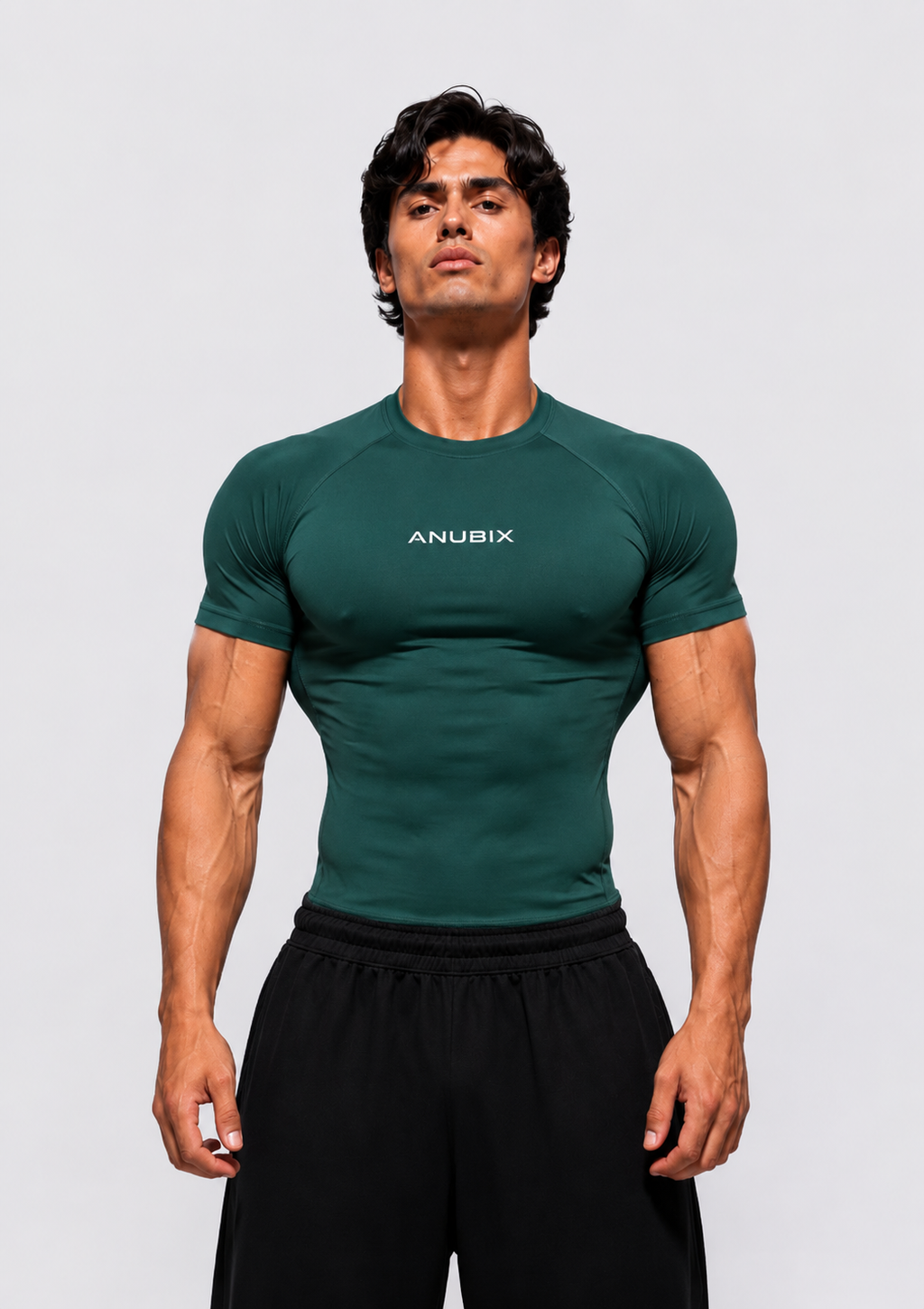 GREEN BASIC SHORT SLEEVE COMPRESSION