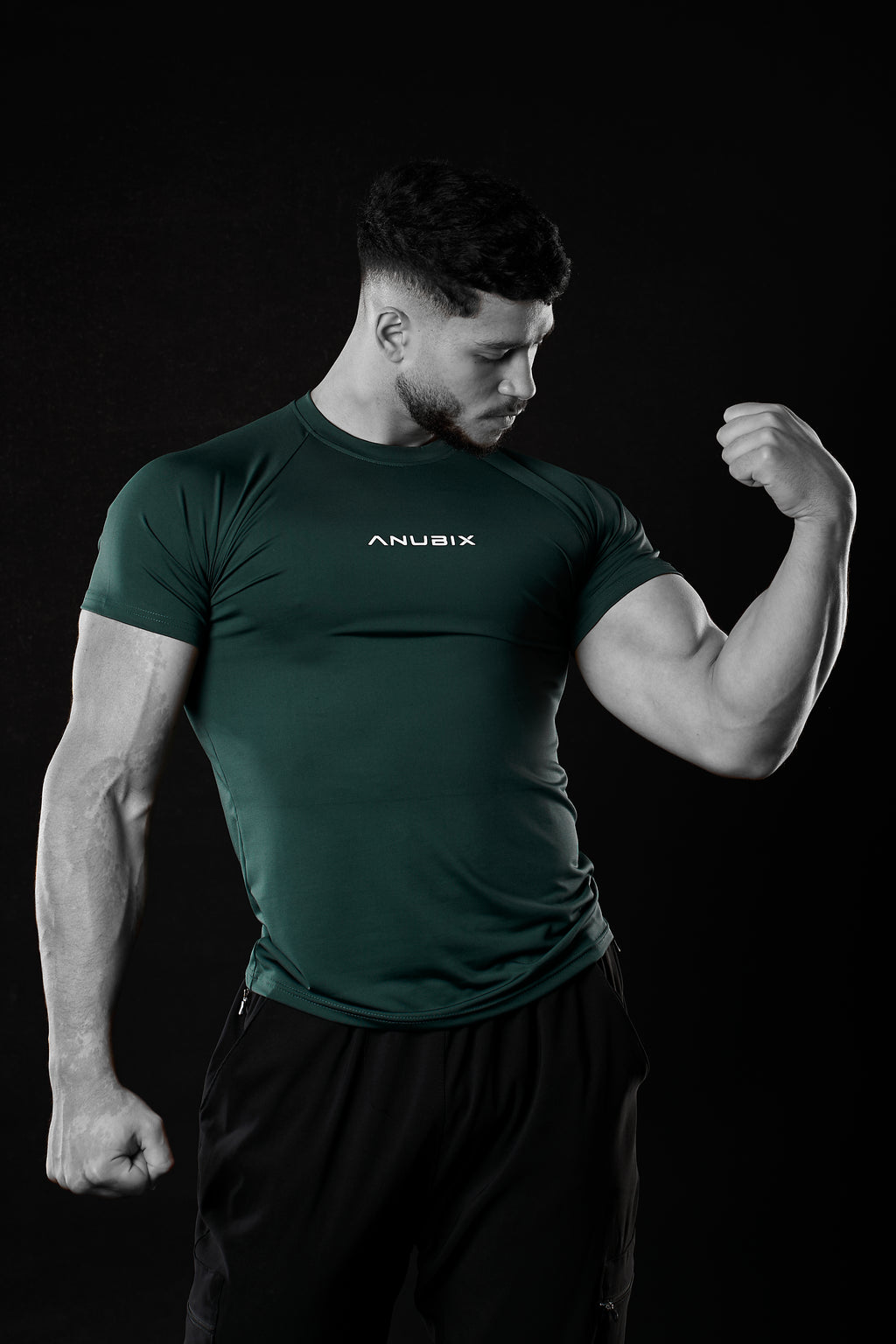 GREEN BASIC SHORT SLEEVE COMPRESSION