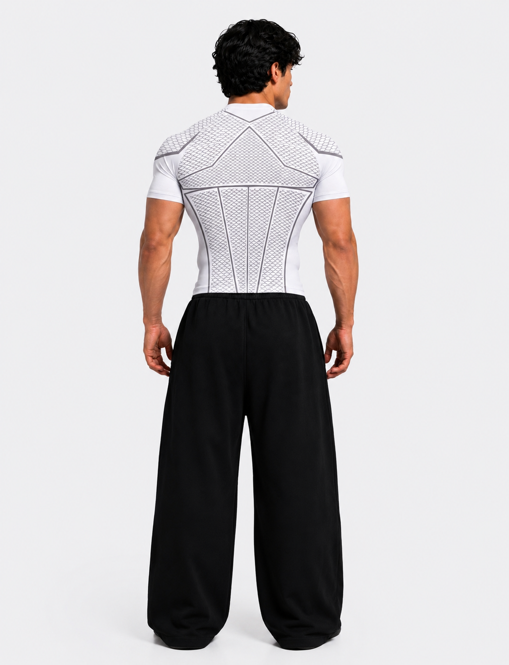 WHITE SHORT SLEEVE V1 APEX COMPRESSION