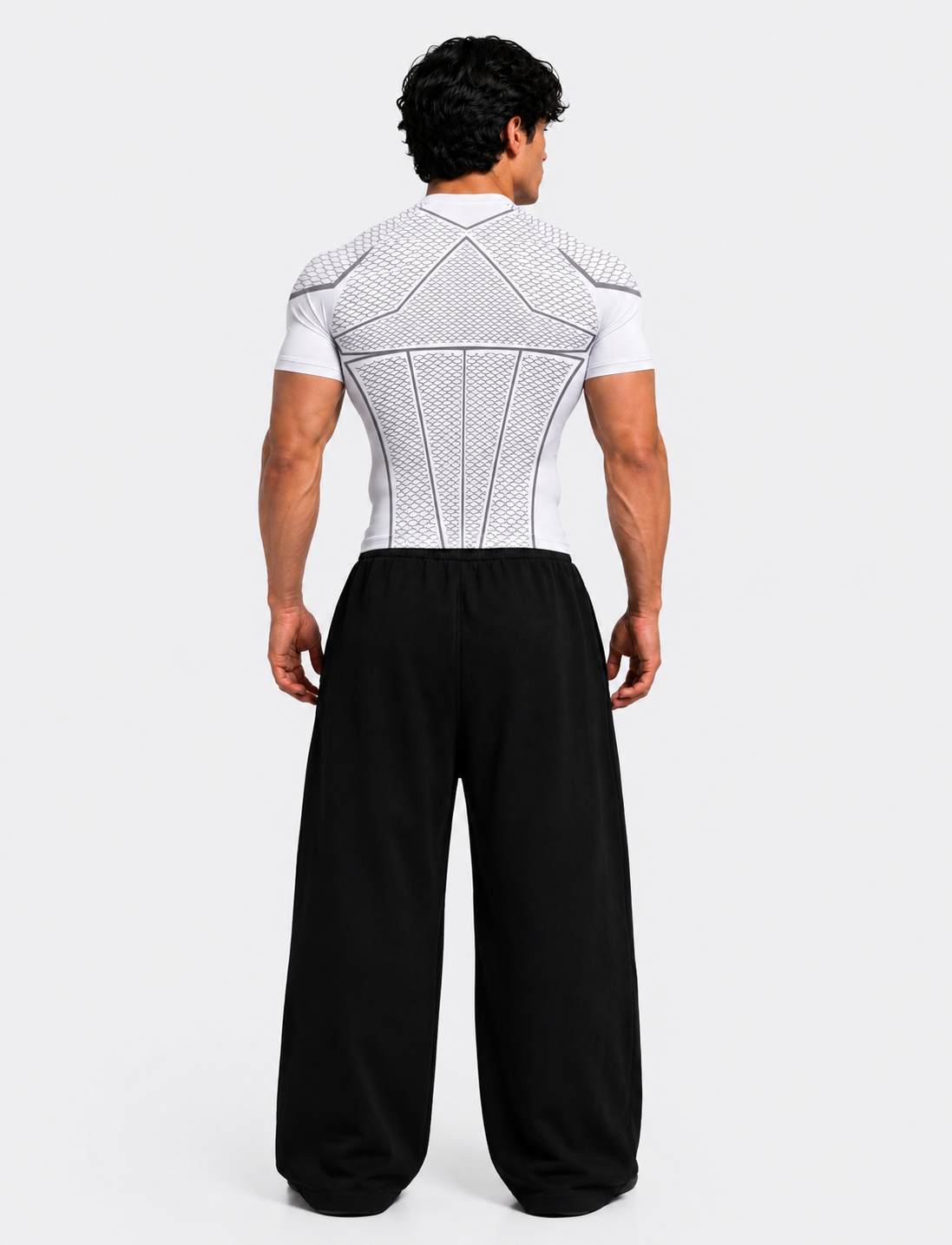 WHITE SHORT SLEEVE V1 APEX COMPRESSION