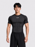 BLACK SHORT SLEEVE V1 APEX COMPRESSION