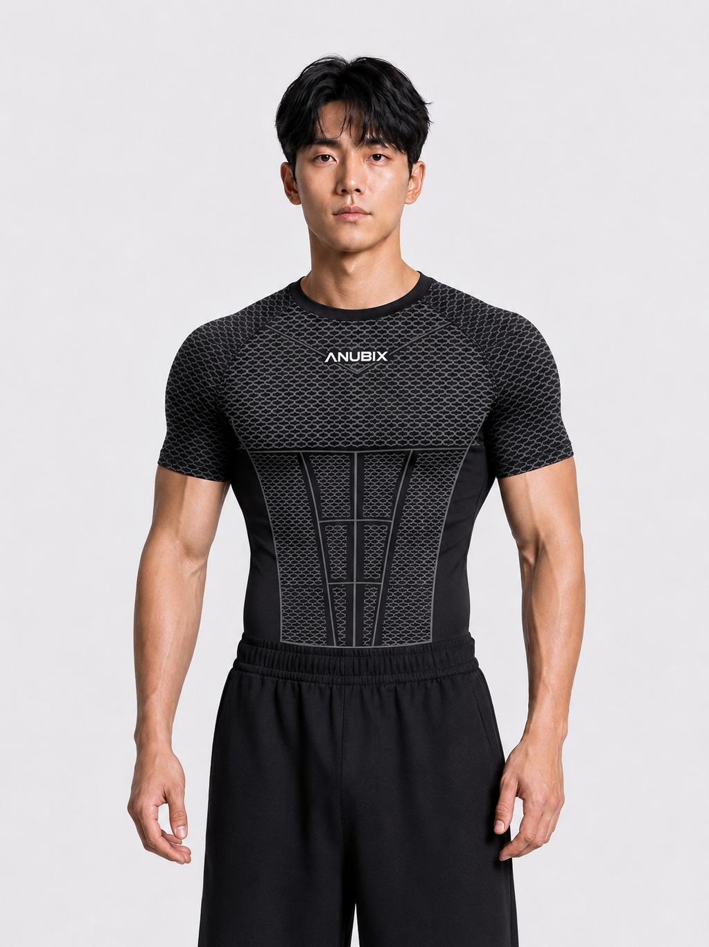 BLACK SHORT SLEEVE V1 APEX COMPRESSION