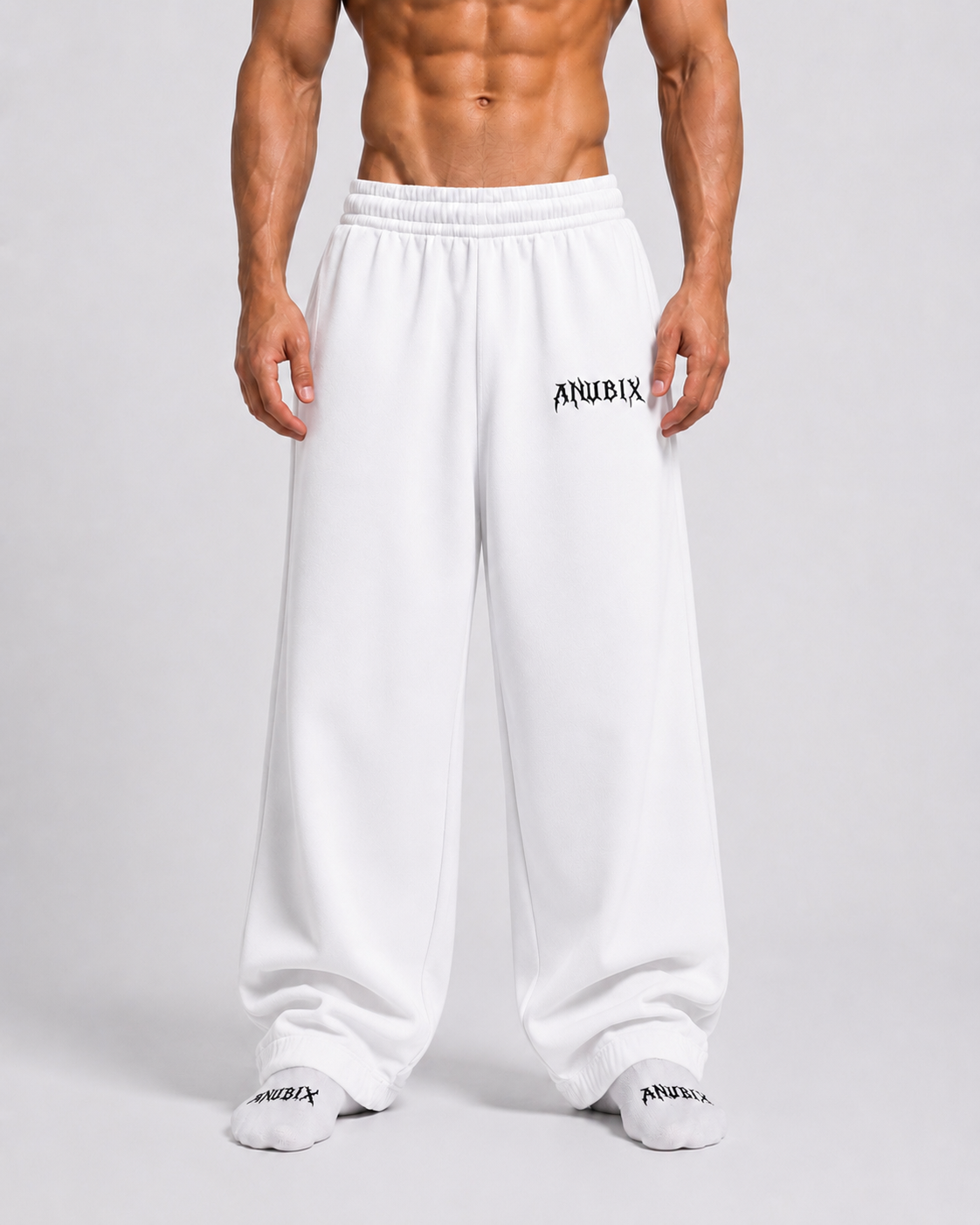 WHITE ANUBIX SWEATPANT