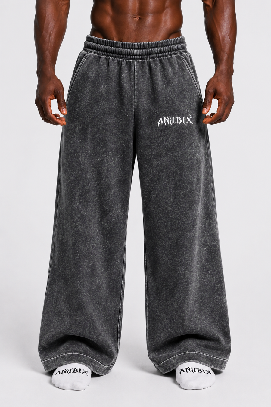 WASHED GRAY ANUBIX SWEATPANT
