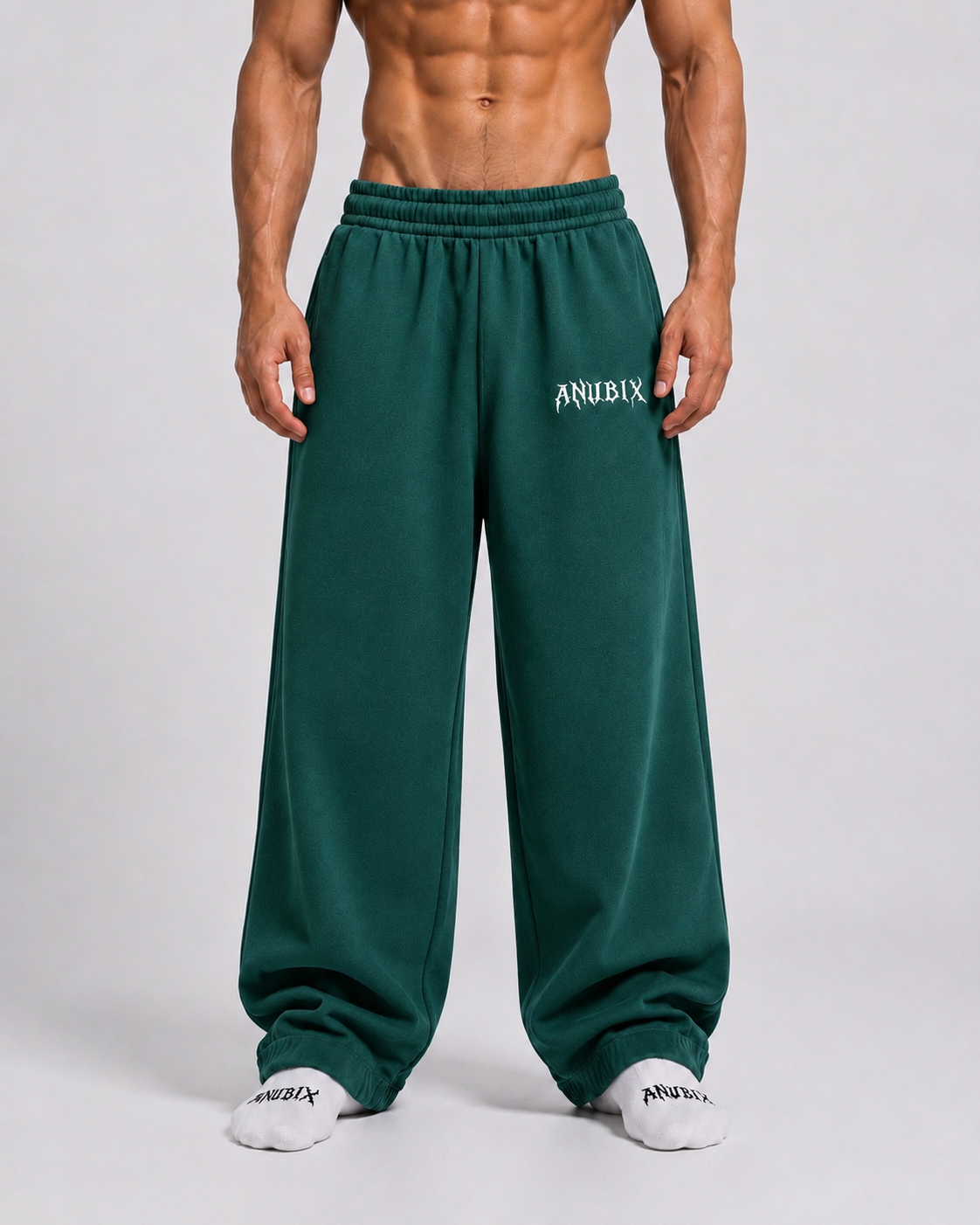 GREEN ANUBIX SWEAT PANTS