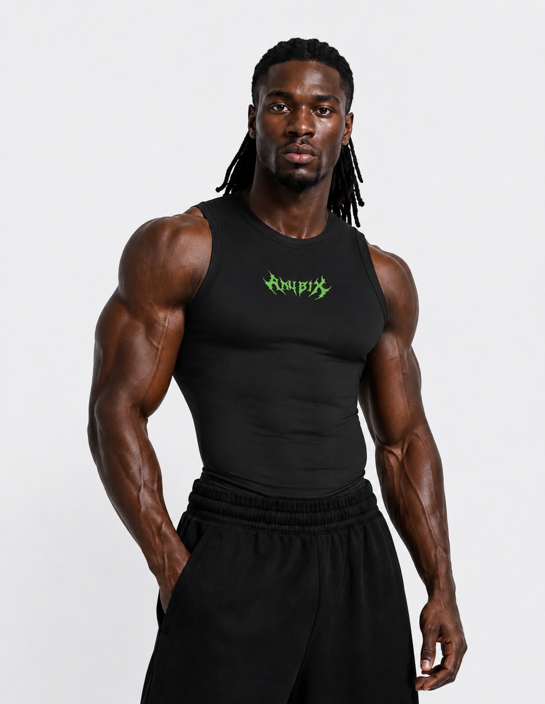 SLEEVELESS LIME ANUBIX COMPRESSION