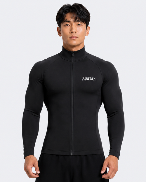 ANUBIX Complete-Zip Up Long Sleeve Compression