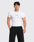 WHITE ANUBIX COMPRESSION shirt