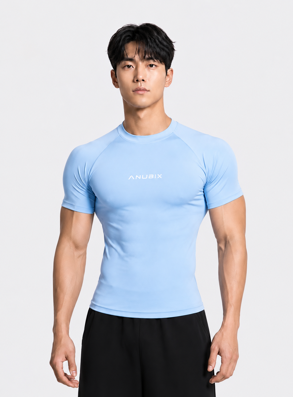 BABY BLUE SHORT SLEEVE COMPRESSION