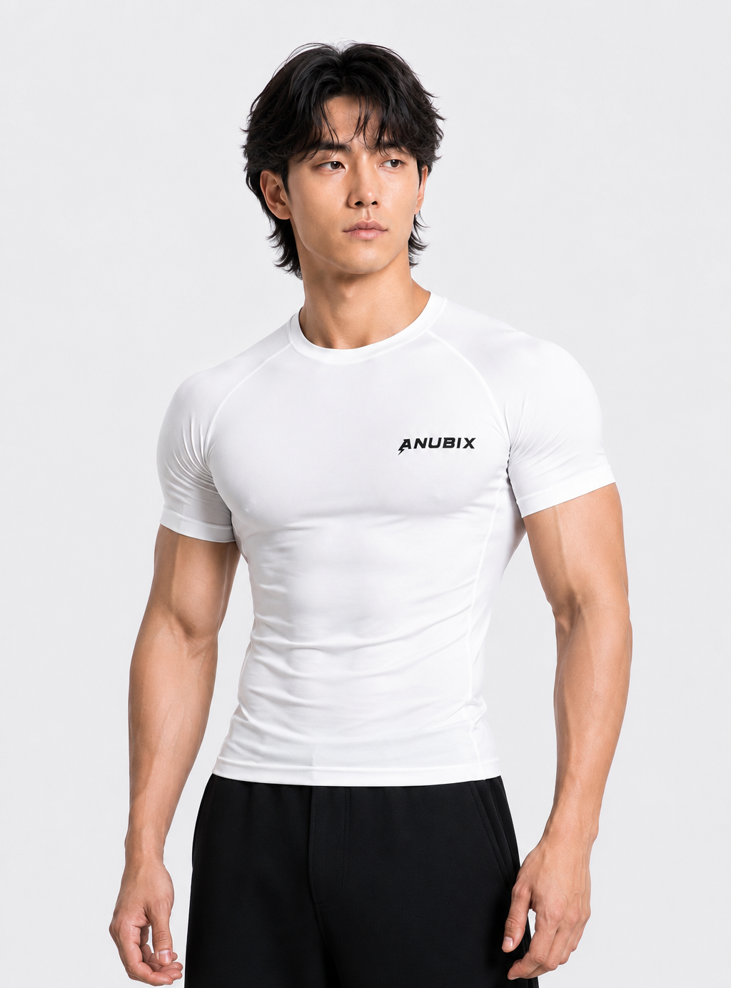ANUBIX WHITE BASIC COTTON COMPRESSION