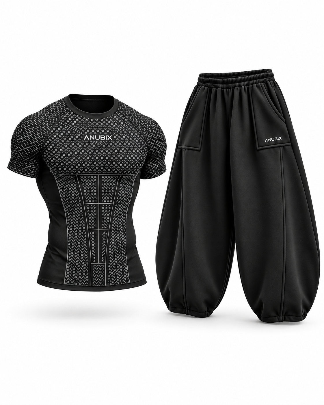 Black APEX Blackout Fit — complete bundle, portrait view