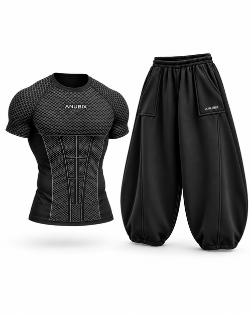 Black APEX Blackout Fit — complete bundle, portrait view