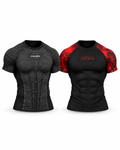 Black APEX x Red VEINS Duo — complete bundle, portrait view