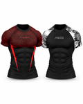 Red APEX x White VEINS Duo — complete bundle, portrait view