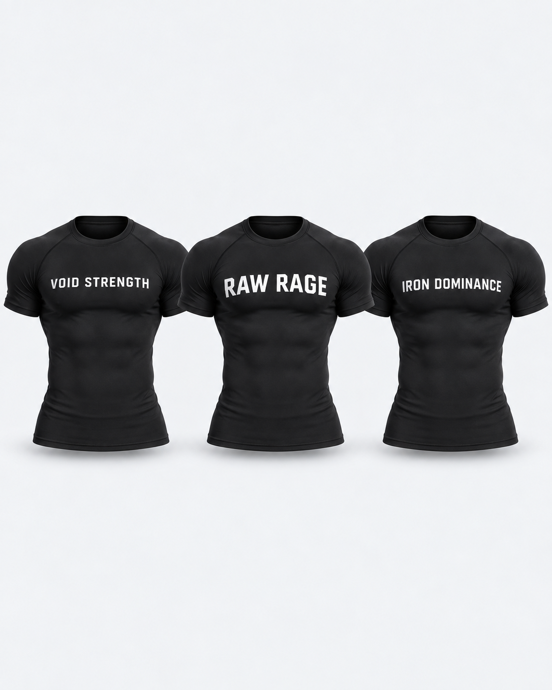 Strength Core Compression Trio — complete bundle 3D mockup