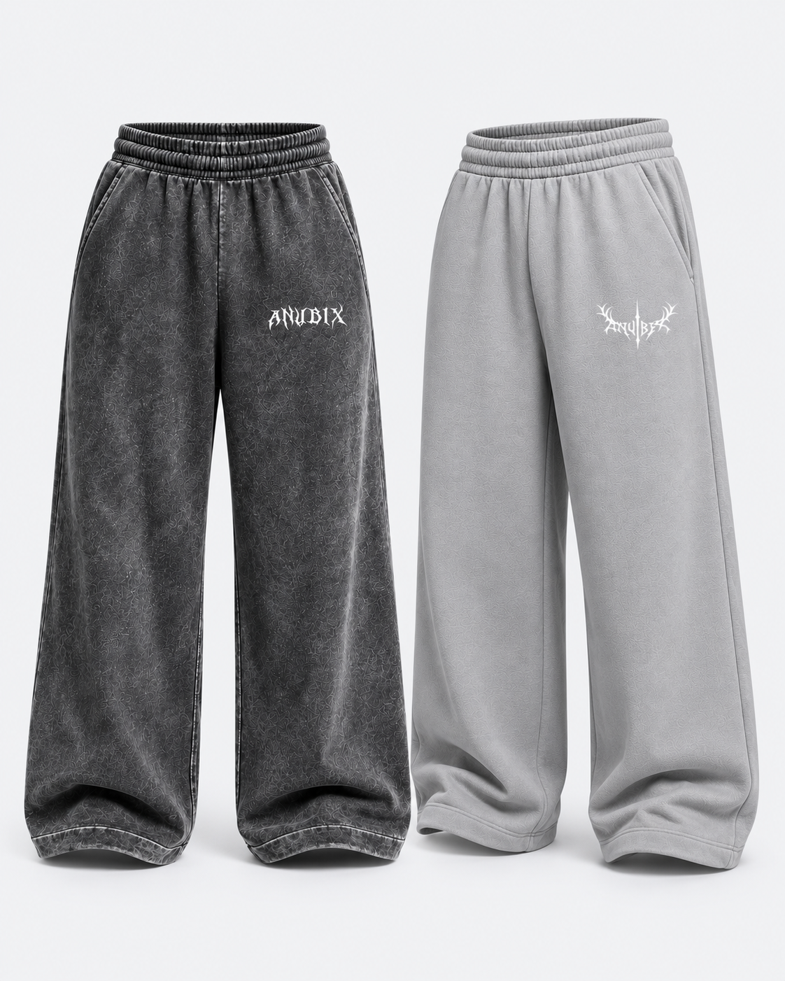 Washed Steel Pants Duo — complete bundle 3D mockup