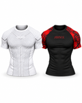 White APEX x Red VEINS Duo — complete bundle, portrait view